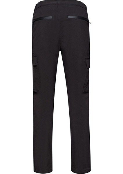 Barunas Erkek Ince Softshell Kargo Pantolon Siyah