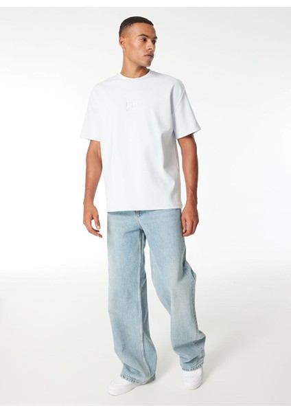 Gmg Fırenze Açık Mavi Erkek Oversize T-Shirt GU24MSS03007