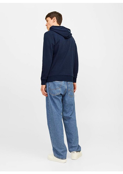 Lacivert Erkek Kapüşon Standart Sweatshirt Jjtıley Sweat Hood Ln2 fiyatları