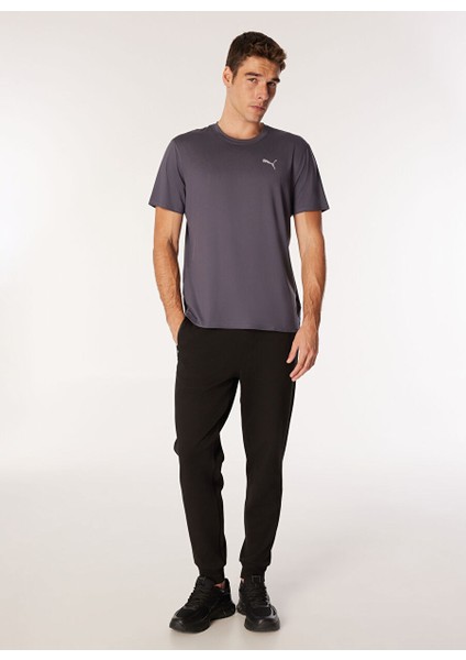 Gri Erkek Normal Düz T-Shirt 52498969 Run Cloudspun Ss Tee