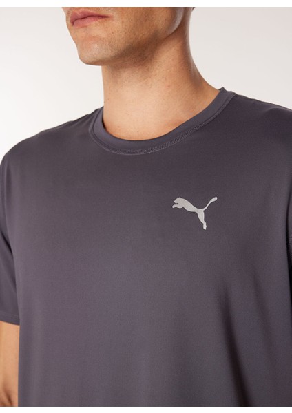 Gri Erkek Normal Düz T-Shirt 52498969 Run Cloudspun Ss Tee