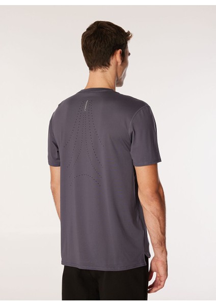 Gri Erkek Normal Düz T-Shirt 52498969 Run Cloudspun Ss Tee