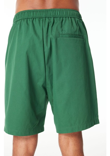 Yeşil Erkek Normal Sweat Şort AMBURGOPC046-_BERMUDA Uomo