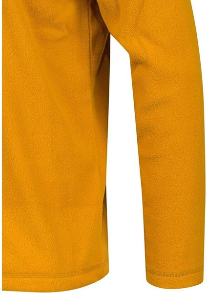 Cedric Erkek Yarım Fermuarlı Ince Polar Sweatshirt Hardal