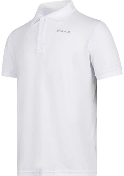 Teal Polo Yaka Erkek Tişört Beyaz