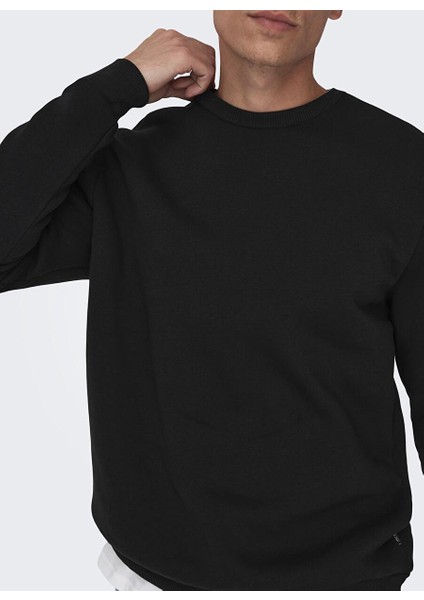Siyah Erkek Sweatshirt 22018683
