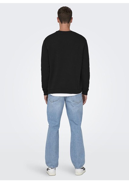 Siyah Erkek Sweatshirt 22018683