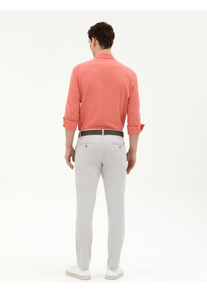 Normal Bel Normal Paça Slim Fit Açık Gri Erkek Pantolon Rıves fırsatları
