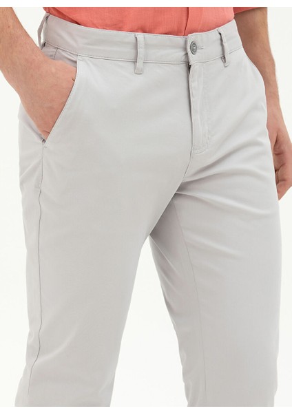 Normal Bel Normal Paça Slim Fit Açık Gri Erkek Pantolon Rıves indirimleri