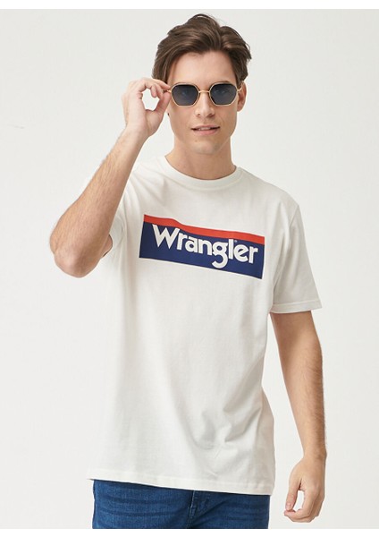 O Yaka Baskılı Kırık Beyaz Erkek T-Shirt W7H4D3737 modelleri