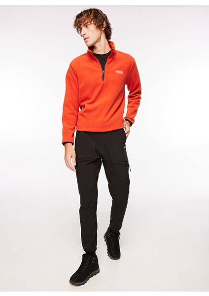 Kiremit Erkek Fermuarlı Yaka Standart Fit Polar Sweatshırt D3WM-SWT1 modelleri