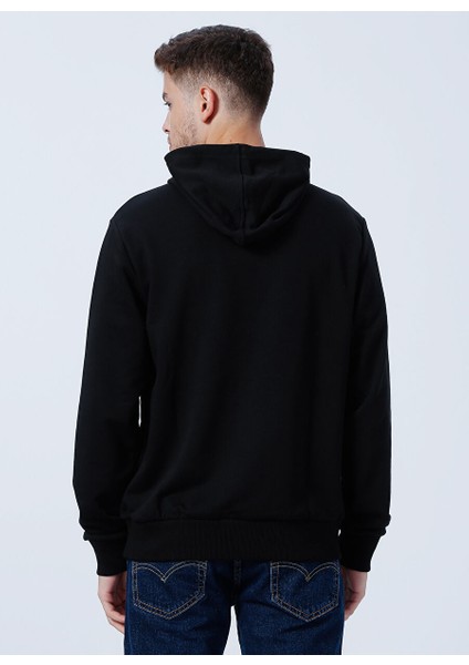 Kapüşon Yaka Siyah Erkek Sweatshırt 60284693-NBA Neon Fade Hoody Loslak fırsatları