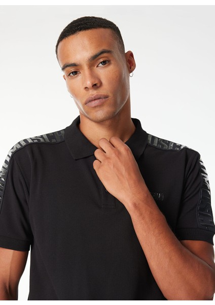 Desenli Siyah Erkek Polo T-Shirt 241V3A1604 fiyatları