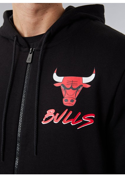 Siyah Erkek Desenli Sweatshirt 60284698NBA Scrıpt Fz Chıbul Blkfd