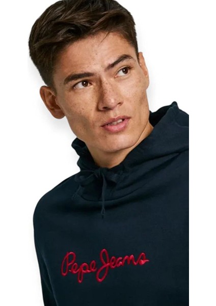 Lacivert Erkek Kapüşon Regular Fit Sweatshirt PM582716-594 New Joe Hoodıe fiyatları