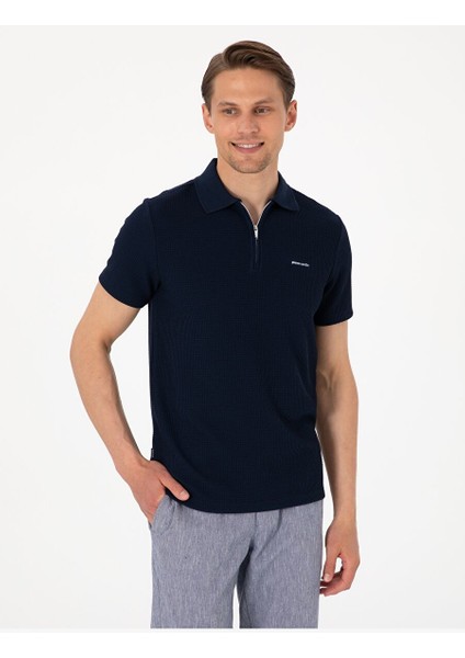 Lacivert Slim Fit Tişört