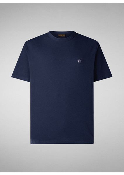 Lacivert Erkek Normal Düz T-Shirt DT1194MMESY1990000 Bram Lacivert