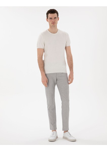 Ekru Slim Fit Kazak