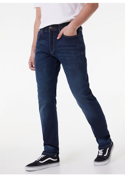 Erkek Dar Paça Regular Fit Denim Pantolon L72ASOCR_