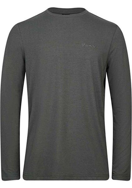 Vernon Erkek Uzun Kol Viloft T-Shirt Antrasit