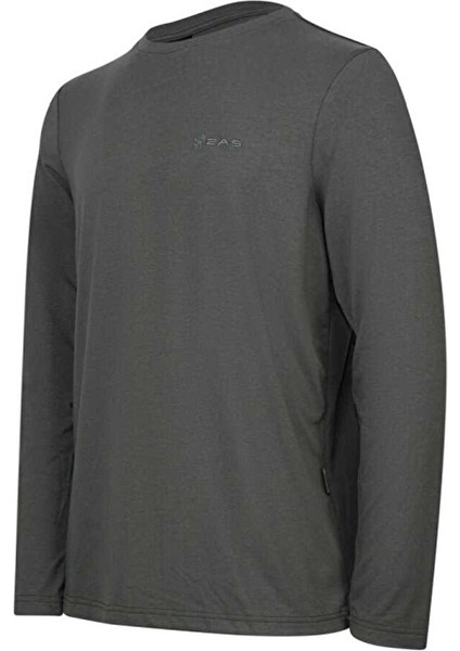 Vernon Erkek Uzun Kol Viloft T-Shirt Antrasit