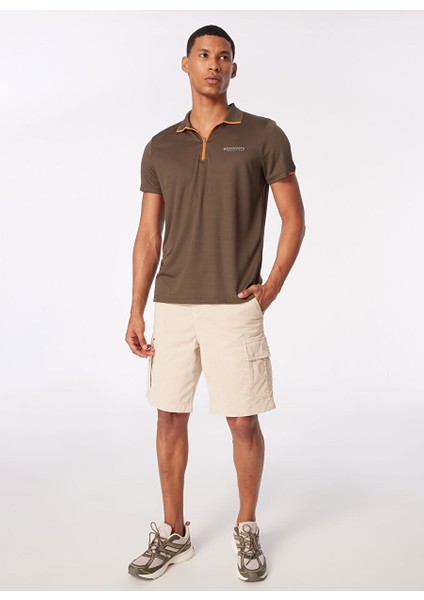 Haki Erkek Basic Polo T-Shirt D4SM-TST3246