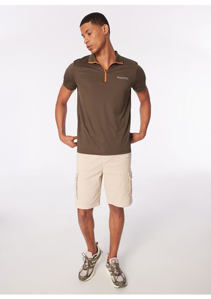 Haki Erkek Basic Polo T-Shirt D4SM-TST3246 fiyatları