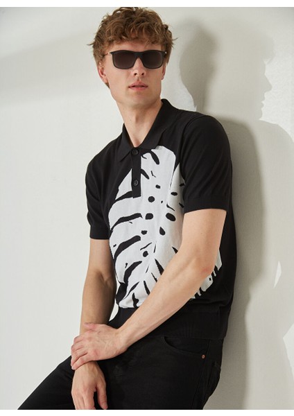 Siyah Erkek Polo T-Shirt C S P50 10 modelleri