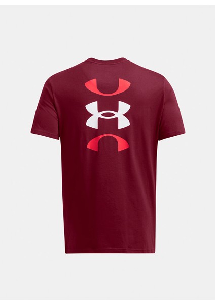 1382850-625 Ua Bball Logo Court Ss Bordo Yuvarlak Yaka Normal Kalıp Erkek T-Shirt fırsatları