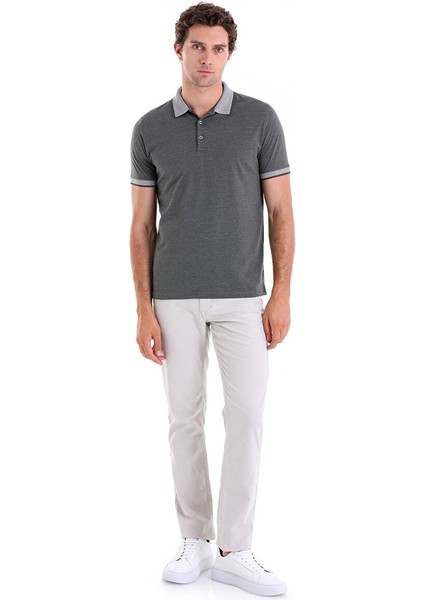 Haki Regular Fit Düz Polo Yaka Pamuklu Tişört fırsatları