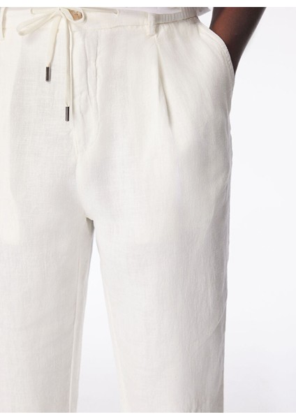 Gmg Fırenze Normal Bel Regular Fit Ekru Erkek Pantolon GU24MSS01017
