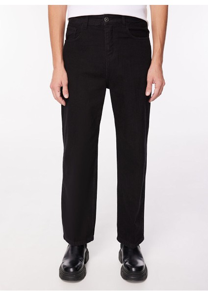 Siyah Erkek Düz Paça Straight Denim Pantolon UMA23067JE modelleri