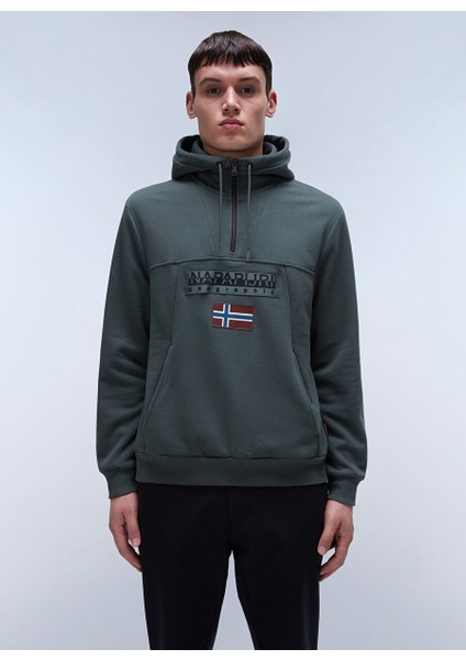 Yeşil Erkek Bisiklet Normal Düz Sweatshirt NP0A4I5EG1S1_BURGEE Hzh 2.0