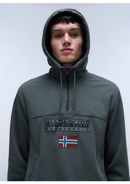 Yeşil Erkek Bisiklet Normal Düz Sweatshirt NP0A4I5EG1S1_BURGEE Hzh 2.0