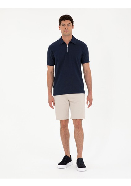 Taş Slim Fit Dokuma Şort