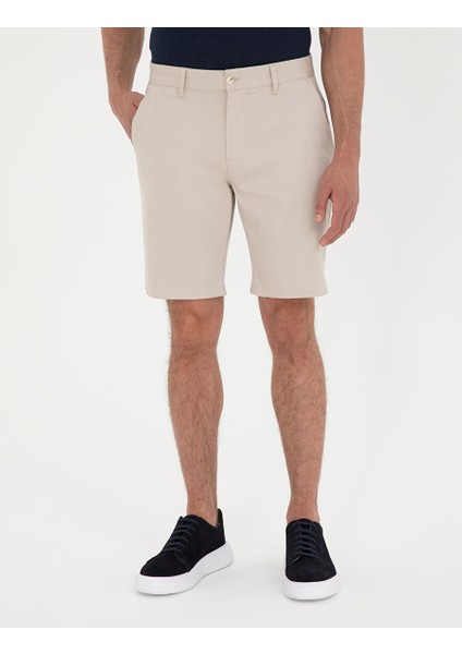 Taş Slim Fit Dokuma Şort