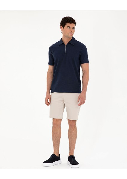 Taş Slim Fit Dokuma Şort