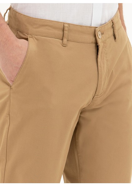 Normal Bel Normal Paça Regular Fit Deve Tüyü Erkek Pantolon Rıver