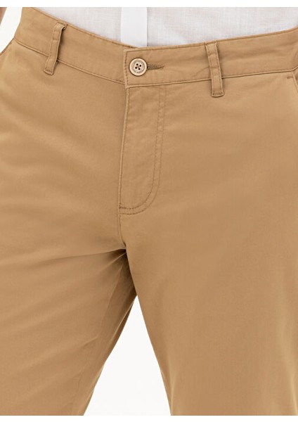 Normal Bel Normal Paça Regular Fit Deve Tüyü Erkek Pantolon Rıver