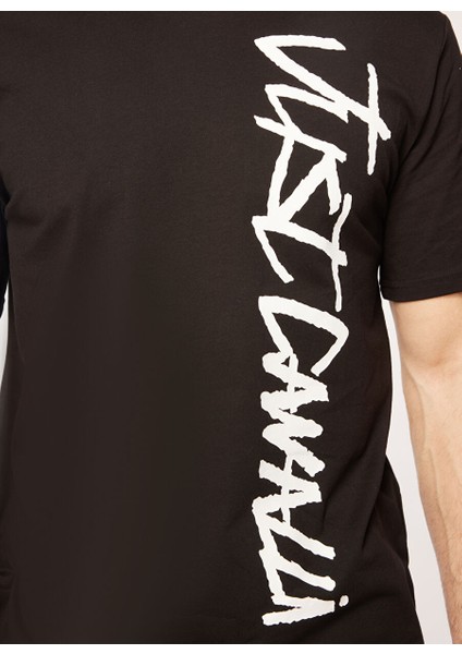 Bisiklet Yaka Siyah Erkek T-Shirt 75OAHI02 fırsatları