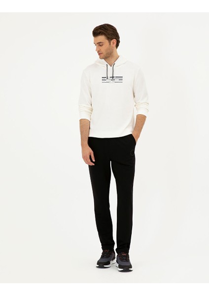 Siyah Slim Fit Eşofman Altı
