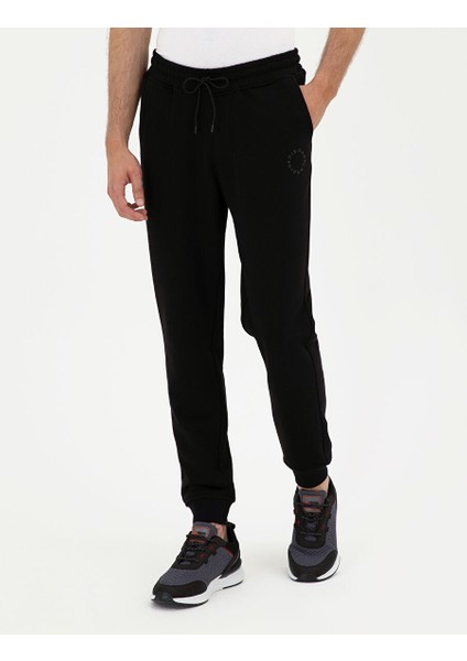 Siyah Slim Fit Eşofman Altı