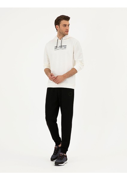 Siyah Slim Fit Eşofman Altı