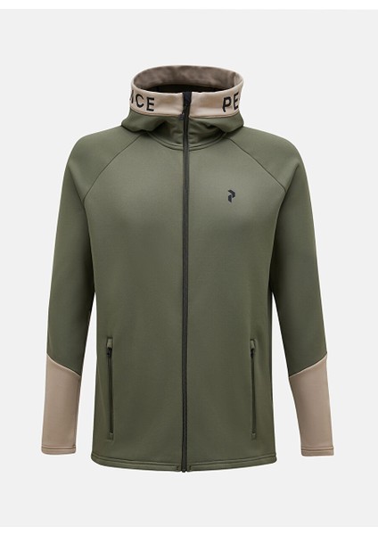 Bej - Haki Erkek Kapüşon Yaka Sweatshirt G79437040_M Rider Zip Hood