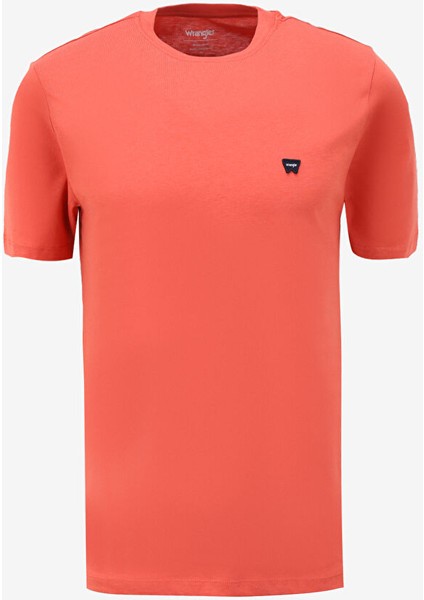 Bisiklet Yaka Turuncu Erkek T-Shirt W7NM20387733L Bisiklet Yaka T-Shirt