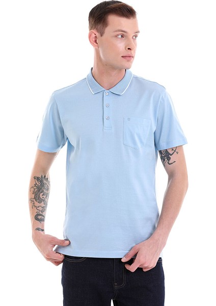 Mavi Regular Fit Düz Merserize Polo Yaka 100% Pamuk Tişört