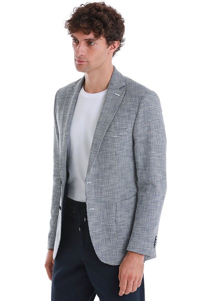 Lacivert Comfort Fit Mono Yaka Klasik Ceket fırsatları