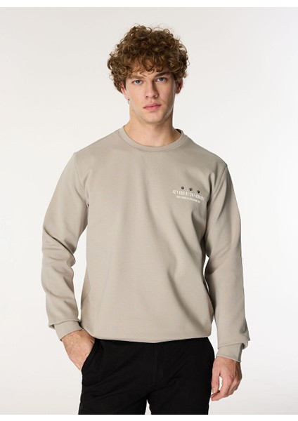 Gmg Fırenze Taş Erkek Bisiklet Slim Fit Sweatshirt GU24MFW08017