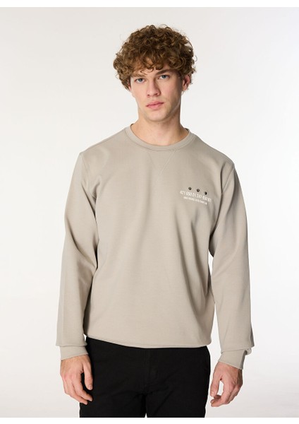 Gmg Fırenze Taş Erkek Bisiklet Slim Fit Sweatshirt GU24MFW08017