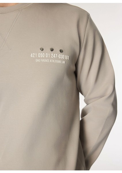 Gmg Fırenze Taş Erkek Bisiklet Slim Fit Sweatshirt GU24MFW08017